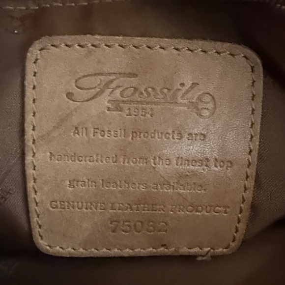 Fossil Brown Leather Crossbody Bag - Picture 2 of 6